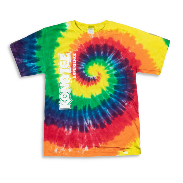 Youth Large ( 10 / 12 ) Ice Dyed Rainbow Rays / Tie Dye T-shirt