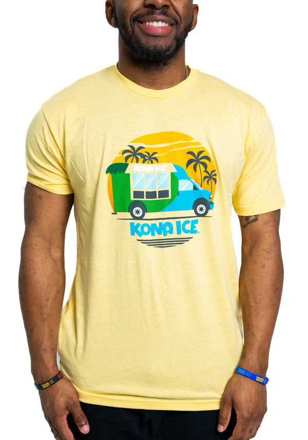 Yellow Sunset Tee - The Kona Ice Shop