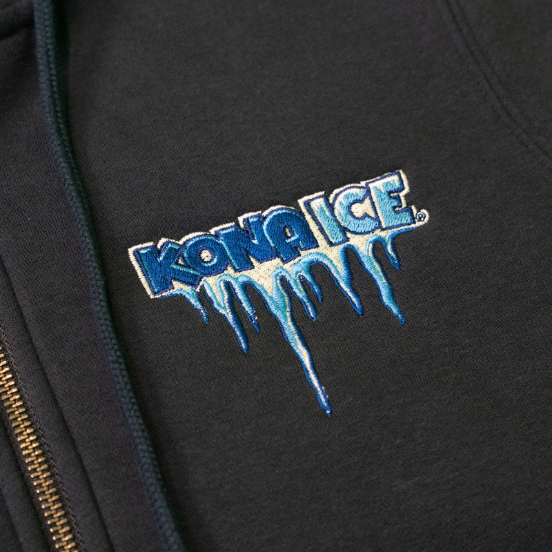 Kona Ice Navy Fleece Full Zip Hoodie