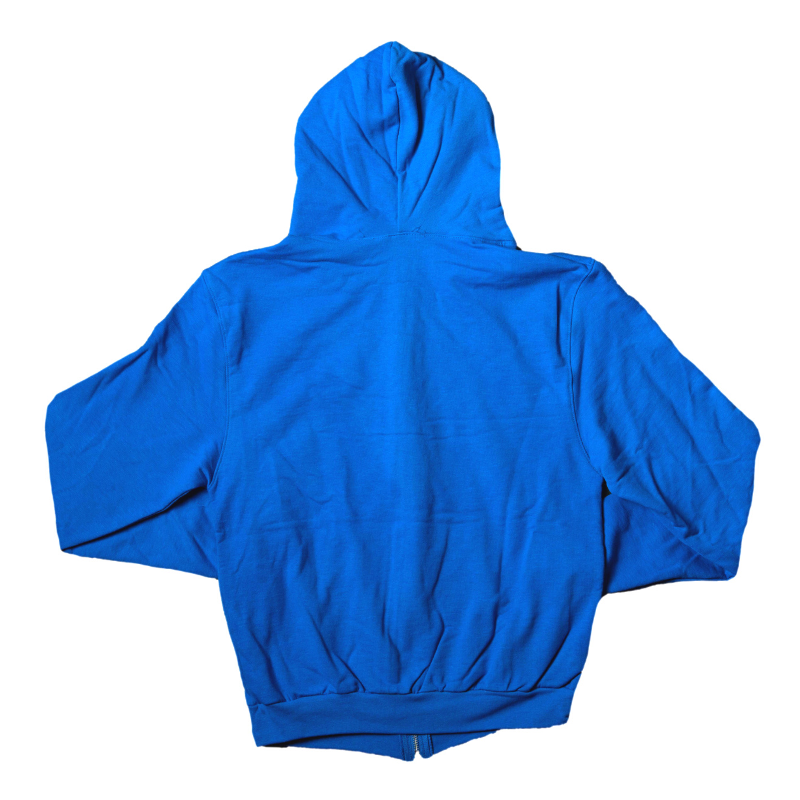 Royal blue full zip discount hoodie