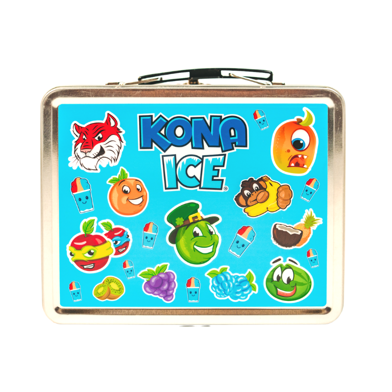 Kona Ice Retro Tin Lunch Box